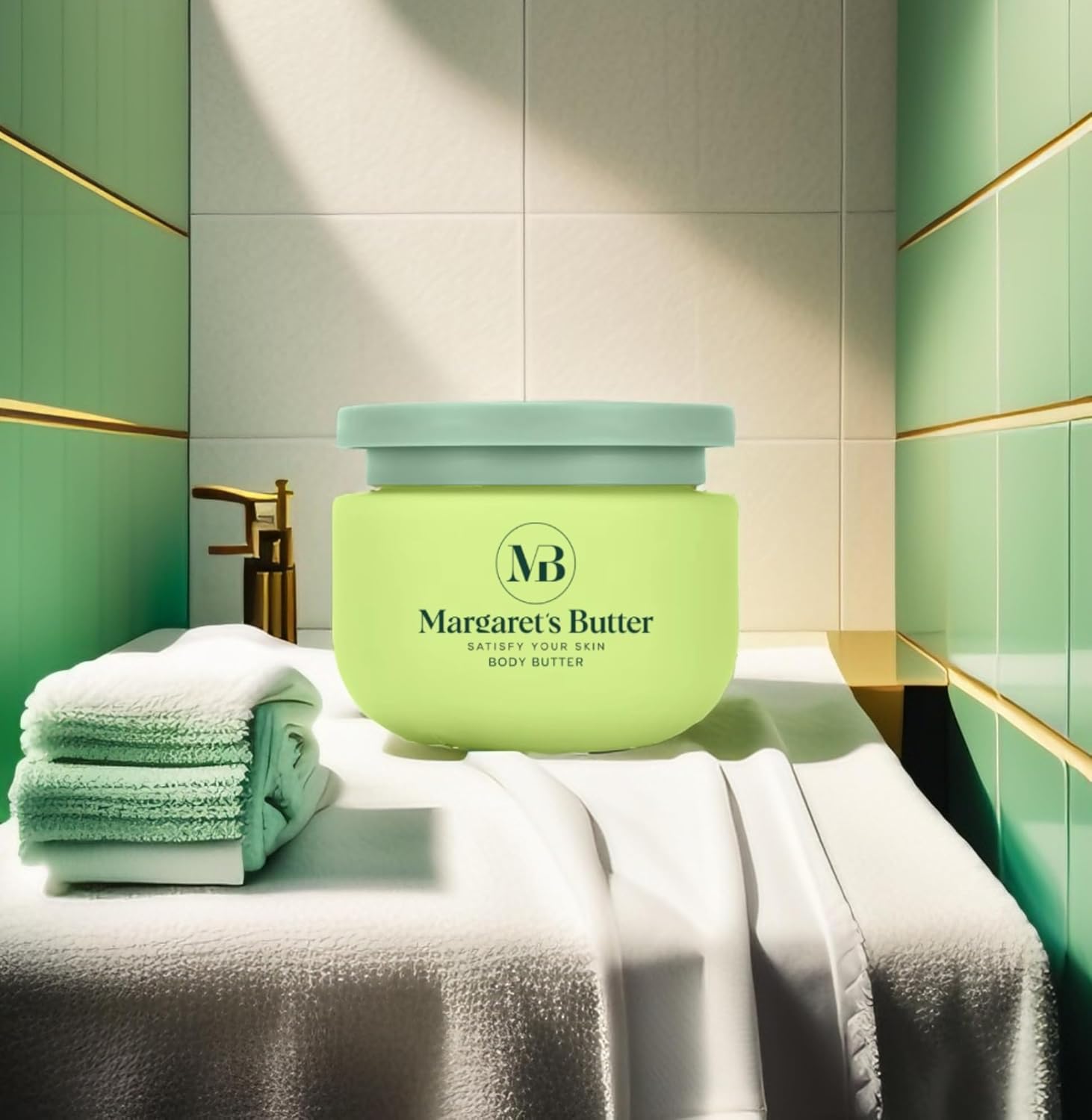Margaret's Butter Whipped Body Butter with Shea Butter, Moisturizing for Hands, Feet and Body, Lightly Scented