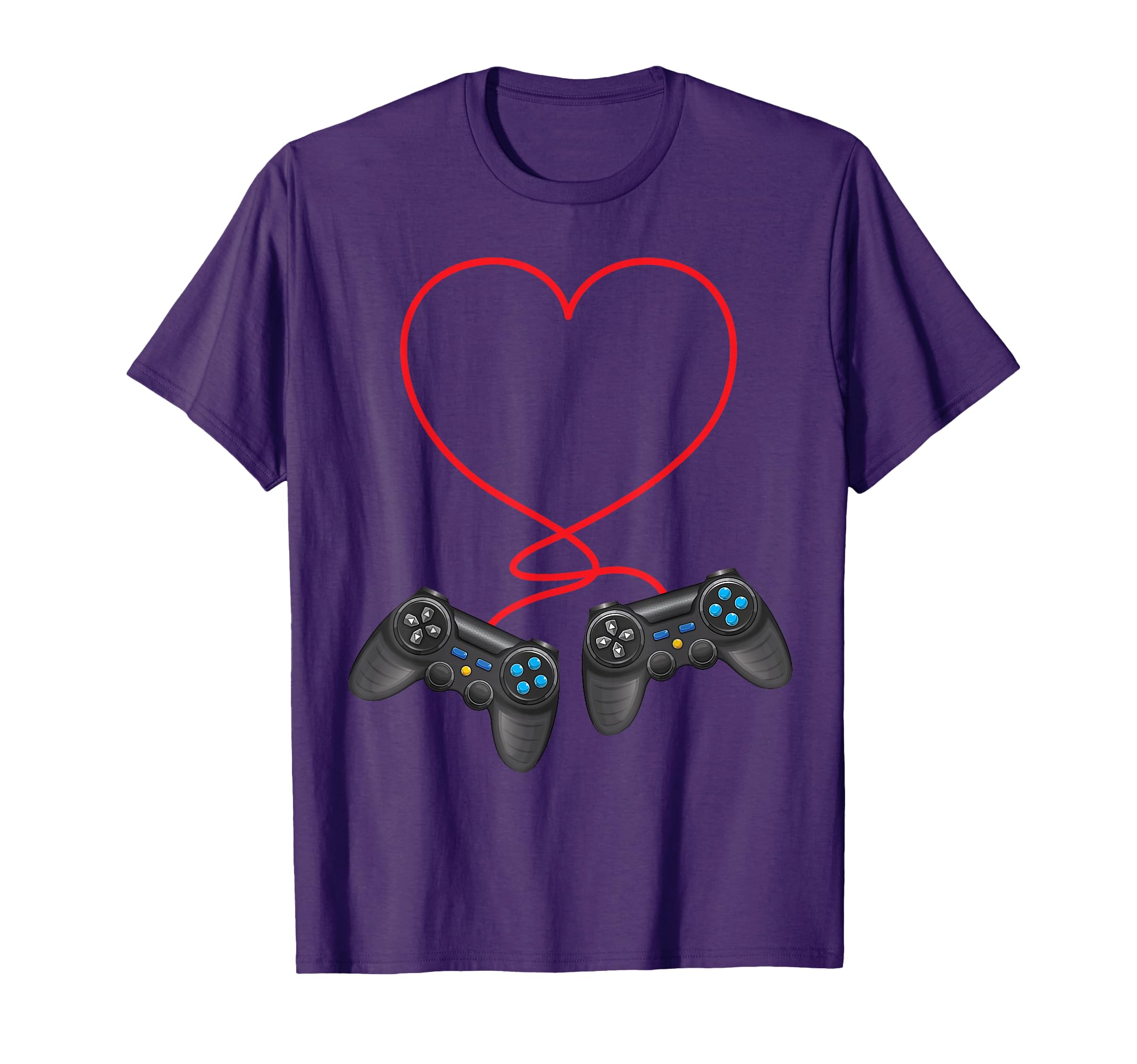 Gamer Valentines Day Heart Controller Funny Video Gaming Boy T-Shirt