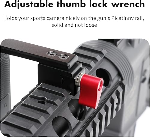 Miniatura 3 de SEASKY Soporte adaptador de montaje en riel de aluminio para Gopro Hero 1211109 DJI Action 432 Insta360 G03 Accesorios de cámara deportiva Caza