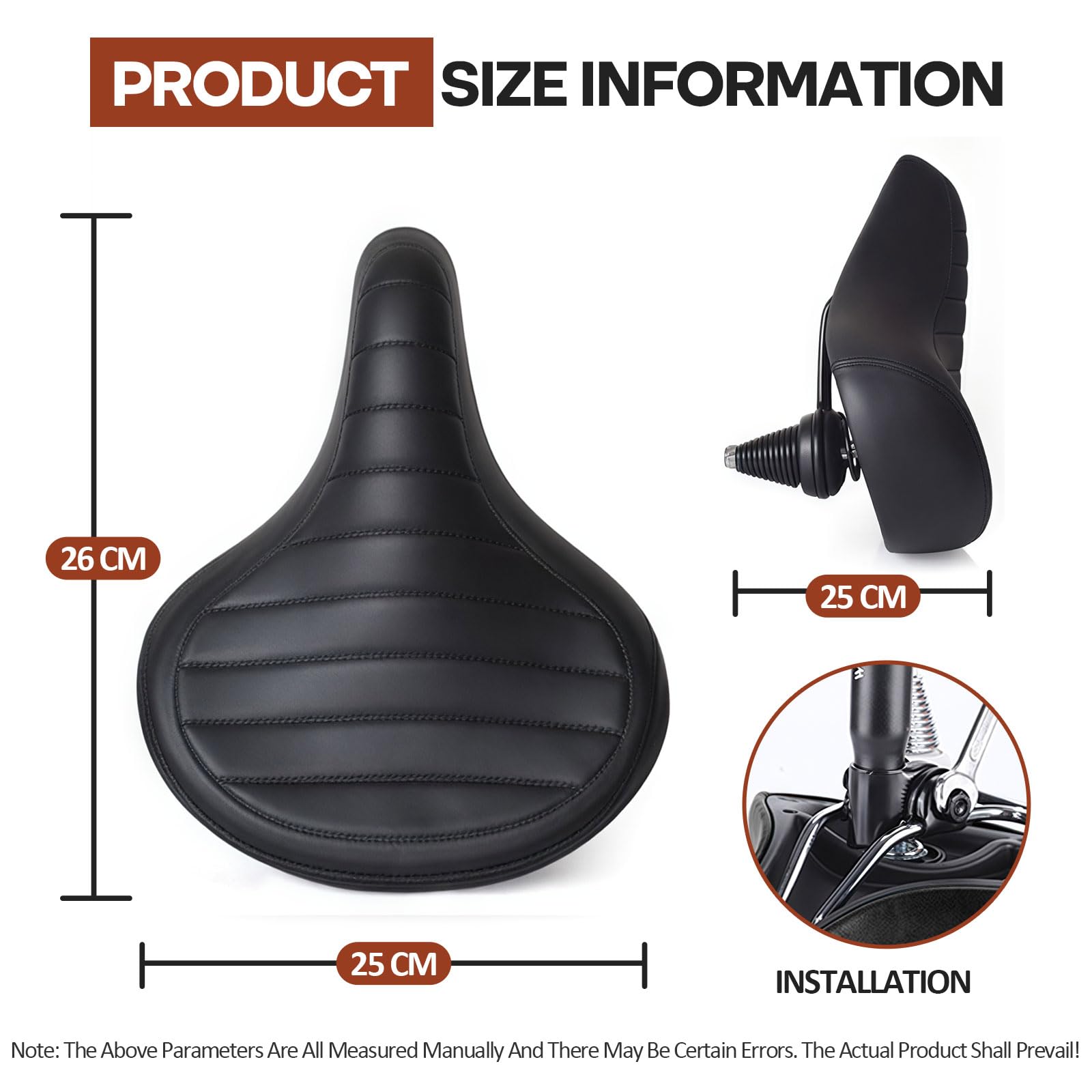 Comoda sella per bicicletta ergonomica per uomo e donna, impermeabile, ammortizzante per bici da città, mountain bike, ebike, cyclette