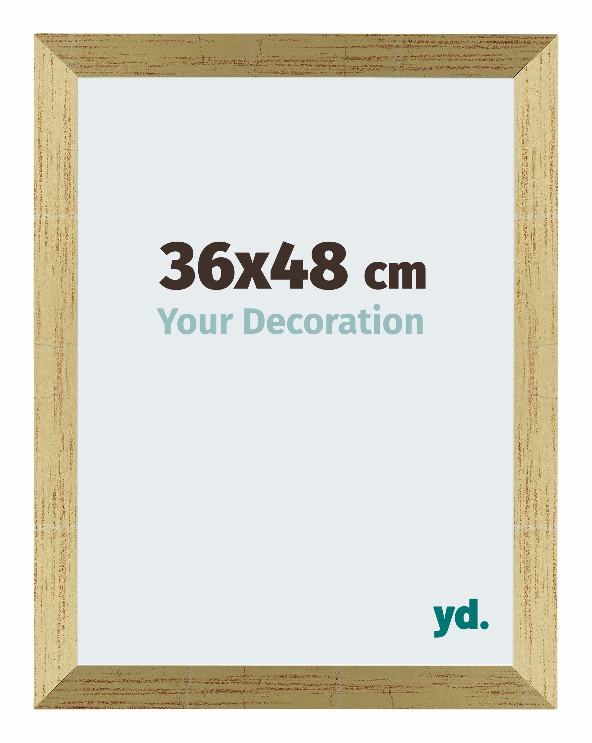 Your Decoration - Puzzle frame 36x48 - Gold Shiny - Puzzle frame 500-1000 Pieces - MDF Photoframe - Mura