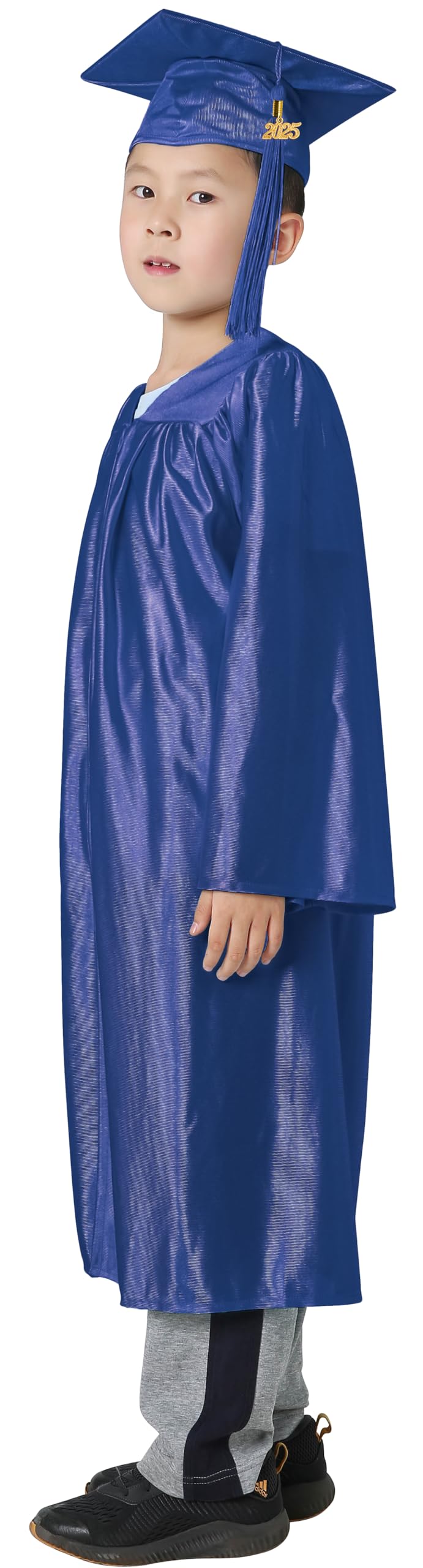 GraduatePro Kindergarten Graduation Cap and Gown Package Class of 2025 for Kids with Stole Certificate as Party Gift Royal 27