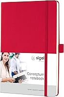 Vista 17 de sigel Cuaderno CO657, Aprox. A5, forrado, tapa dura, cierre elástico, azul medianoche - Conceptum