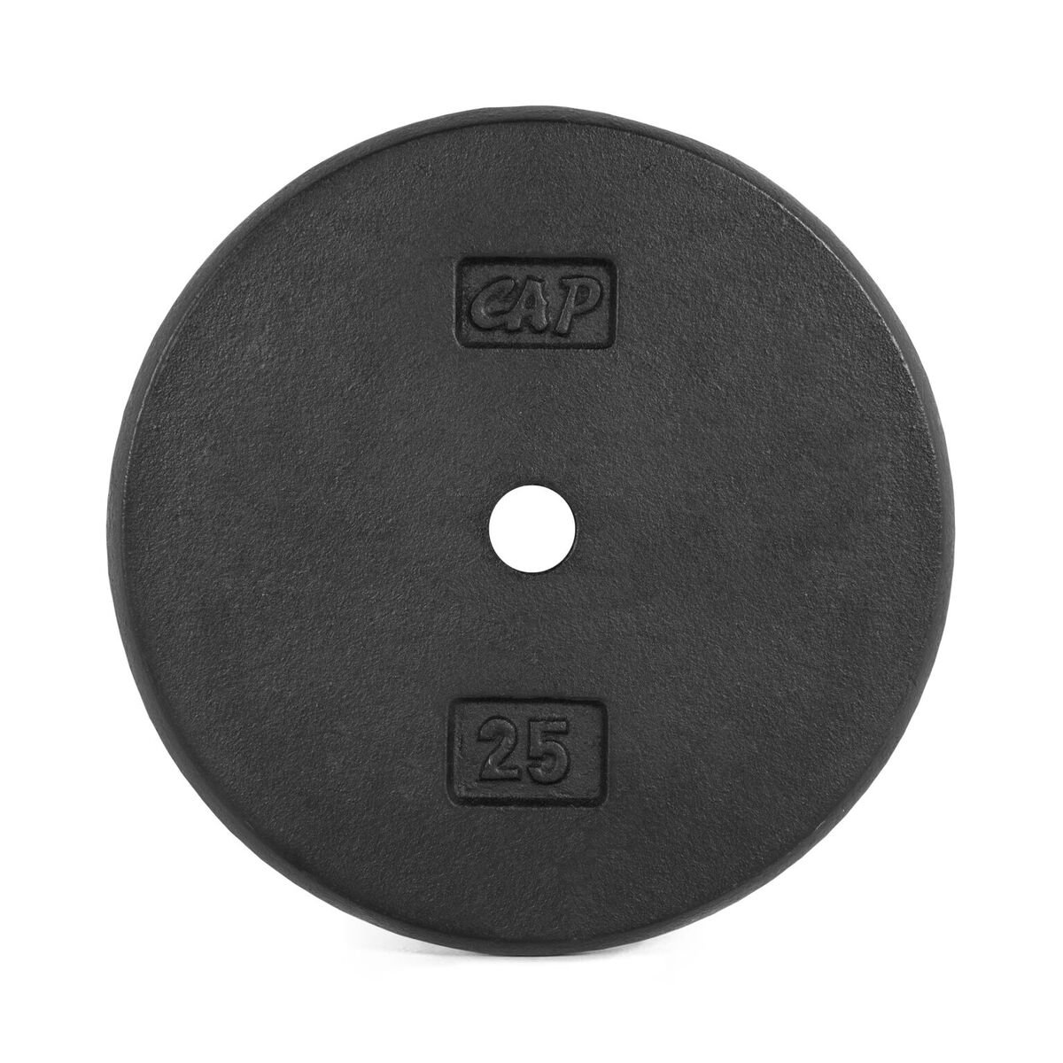 CAP Barbell Standard 1-Inch Cast Iron Weight Plates - Singles &amp; Sets | 1.25-50 lbs | Multiple Options