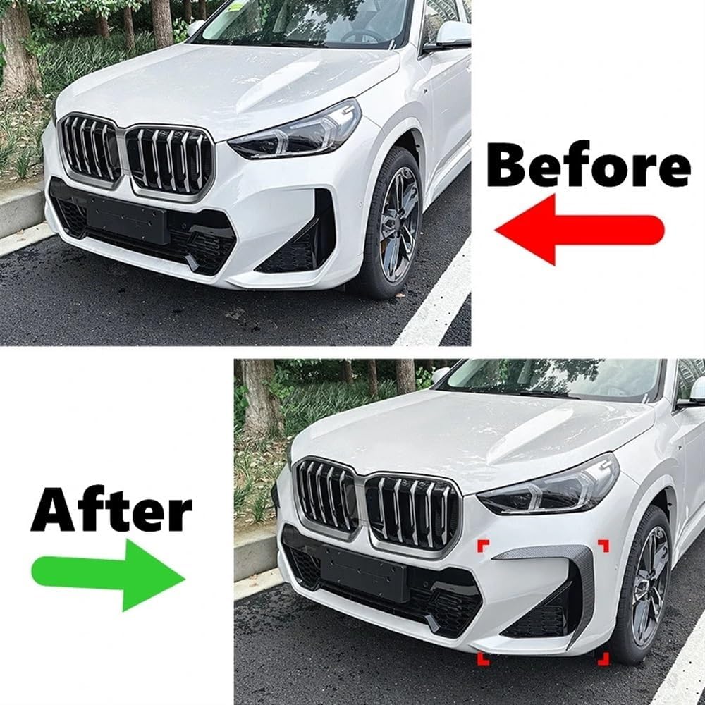 ABS Carbon Fiber Look, Air Vent Wind Knife Body Kits(Carbon Fiber Look) Compatible for BMW X1 U11 M Sport 2023 2024