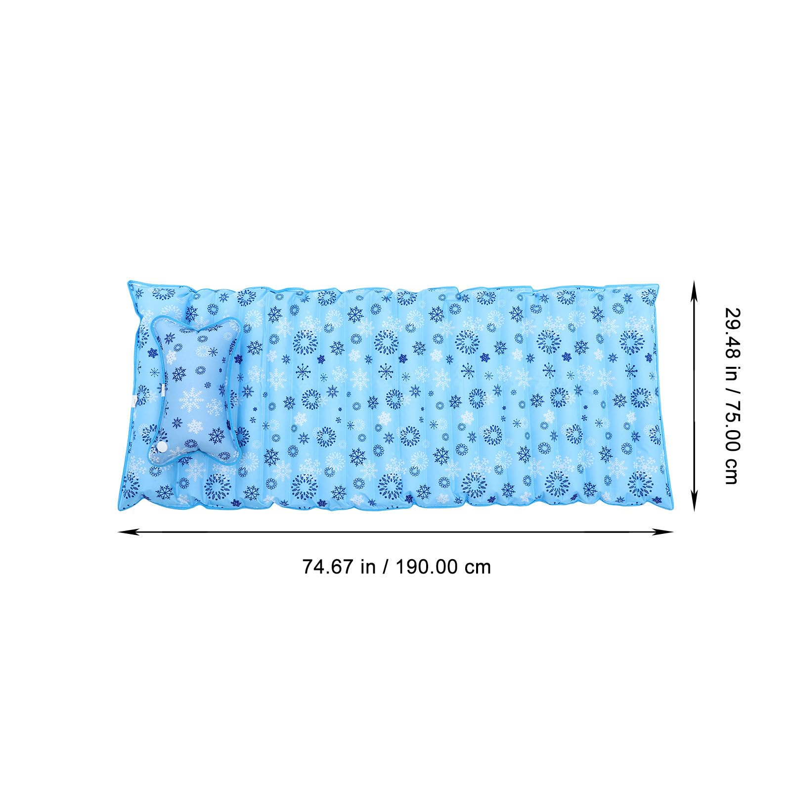 Happyyami Materasso ad Acqua Refrigerante Estivo in PVC, Water Bed Rinfrescante per Adulti e Anziani, Materassino per Casa e Dormitorio