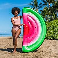 Vista 3 de Balsa gigante de 72" sandía Slice Island Pool Balsa