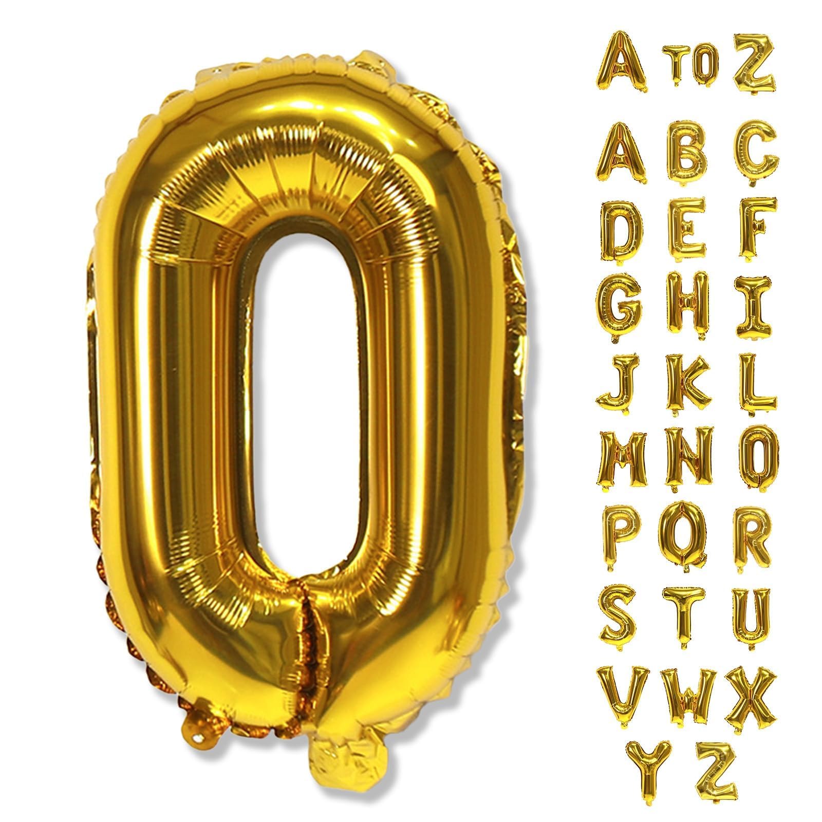 Lingqiang Gold Letter "O" Foil Balloon 40 Inch | Customize Your Party Word - main product image