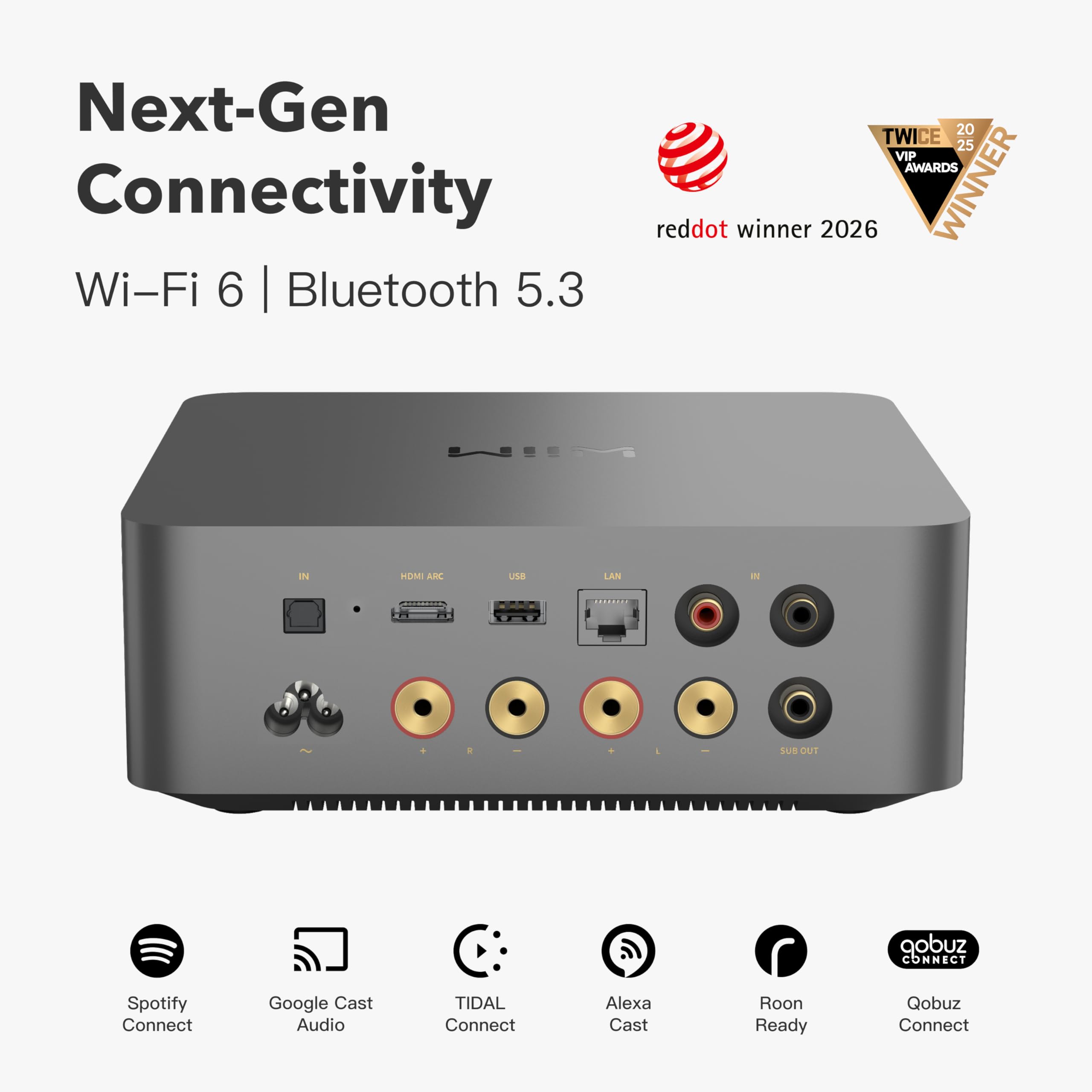 Amazon.com: WiiM Amp Ultra with Voice Remote 2 | 100W Streaming
