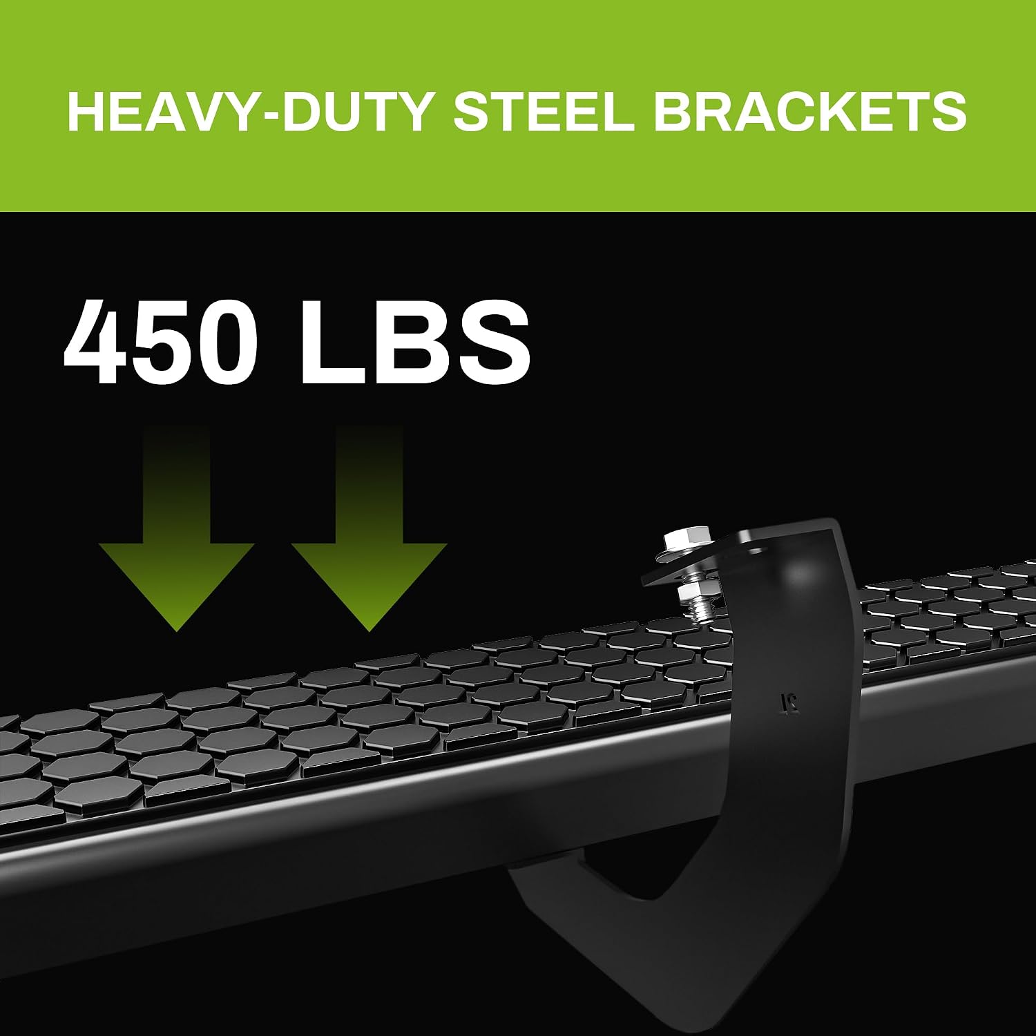 AUTOSAVER88 6 Inches Running Boards Side Steps Compatible with 2022-2026 Toyota Tundra CrewMax Cab - Stainless Steel Side Steps Black Powder Coated Nerf Bars