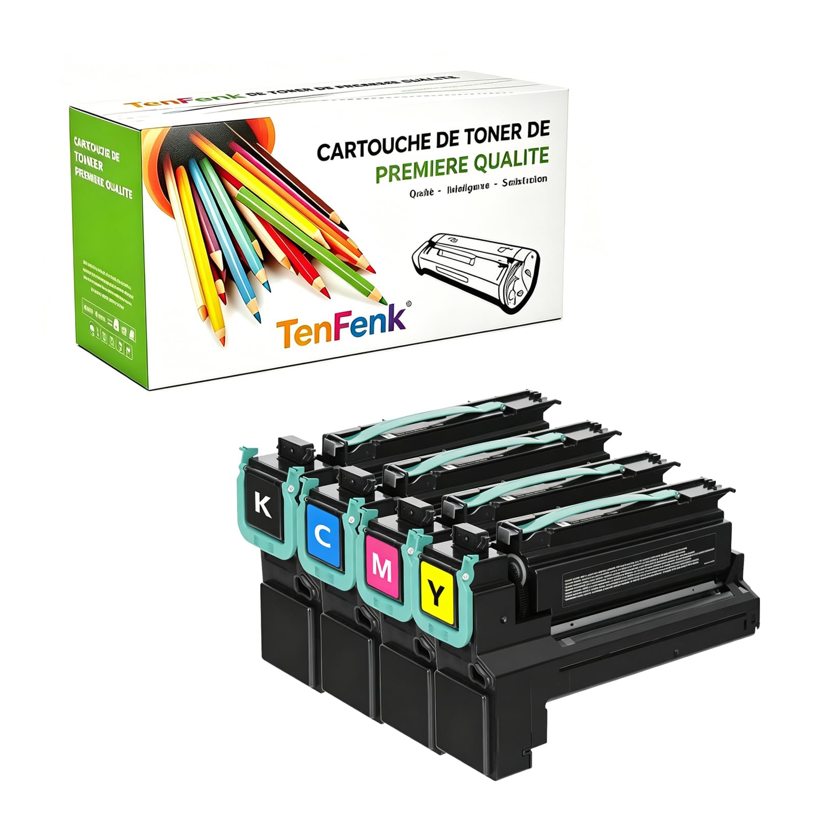 Compatible Reemplazo Cartucho De Tóner Para Lexmark X792 X792X2KG X792X2CG X792X2MG X792X2YG Para Uso Con Lexmark X792DE X792DTE X792DTFE X792DTME X792DTSE Impresora,4-Pack,4p
