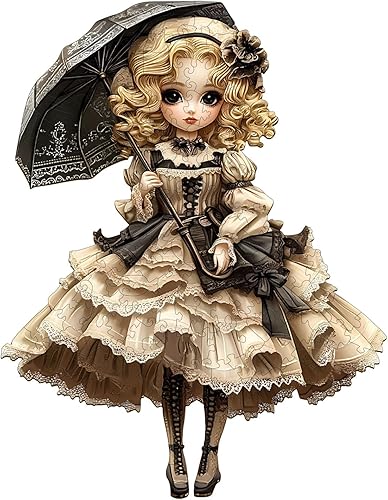 Miniatura 9 de KAAYEE Rompecabezas de madera, misterioso rompecabezas de fénix, 13.4 x 13 pulgadas, 260 piezas, rompecabezas único en forma de animal, regalo para