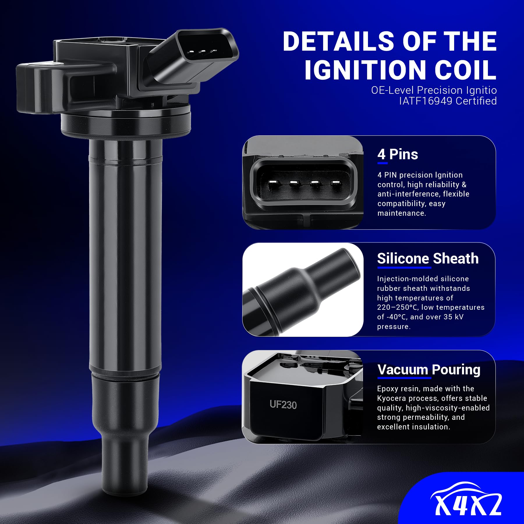 Amazon.com: UF230 Ignition Coil Pack Compatible with Toyota Tundra