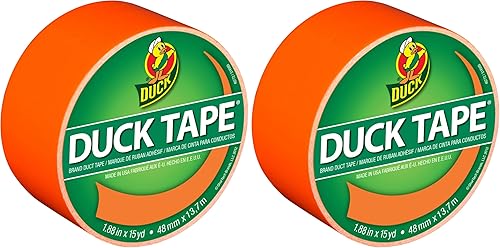 Miniatura 7 de Duck Brand 280621 Cinta adhesiva de color metálico, cromada, 1.88 pulgadas x 10 yardas, rollo individual, 1.88 pulgadas x 10 yardas Cromado Metálico