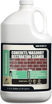 Akona Concrete/Masonry Restoration Cleaner - Clean & Restore Concrete, Masonry, Brick, Pavers, More, Removes Efflorescence, Indoor or Outdoor, Multipurpose 1 Gallon, 1