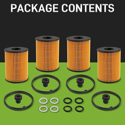 Miniatura 6 de 26350-2S000 Filtro de aceite con sellos compatible con Hyundai Santa Cruz 2.5L 2020-2022 compatible con motor Kia Sorento 2.5L 2021-2022, paquete de