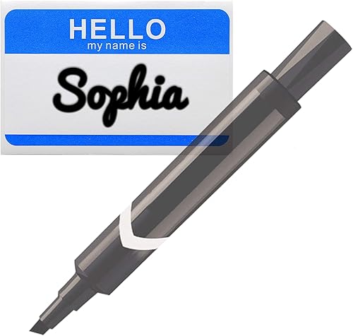 Miniatura 2 de Hello My Name is Stickers - Calcomanías de identificación con nombre  Pelar y pegar para la escuela, el hogar y la oficina  50 calcomanías