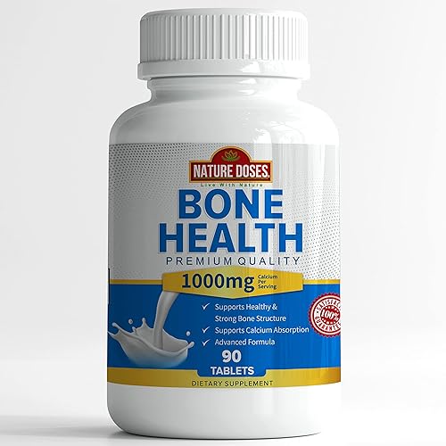 Bone Health - Suplemento de calidad premium que apoya la estructura ósea saludable y fuerte, absorción de calcio - 90 tabletas