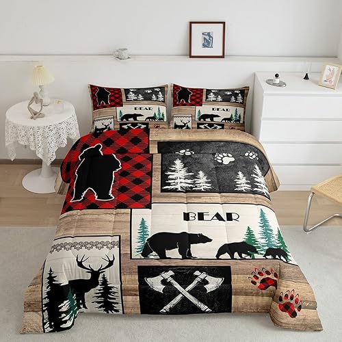 Miniatura 41 de Castle Fairy Juego de edredón con bandera estadounidense, tamaño King, ropa de cama de animales de pastor alemán para niñas y adolescentes, juego