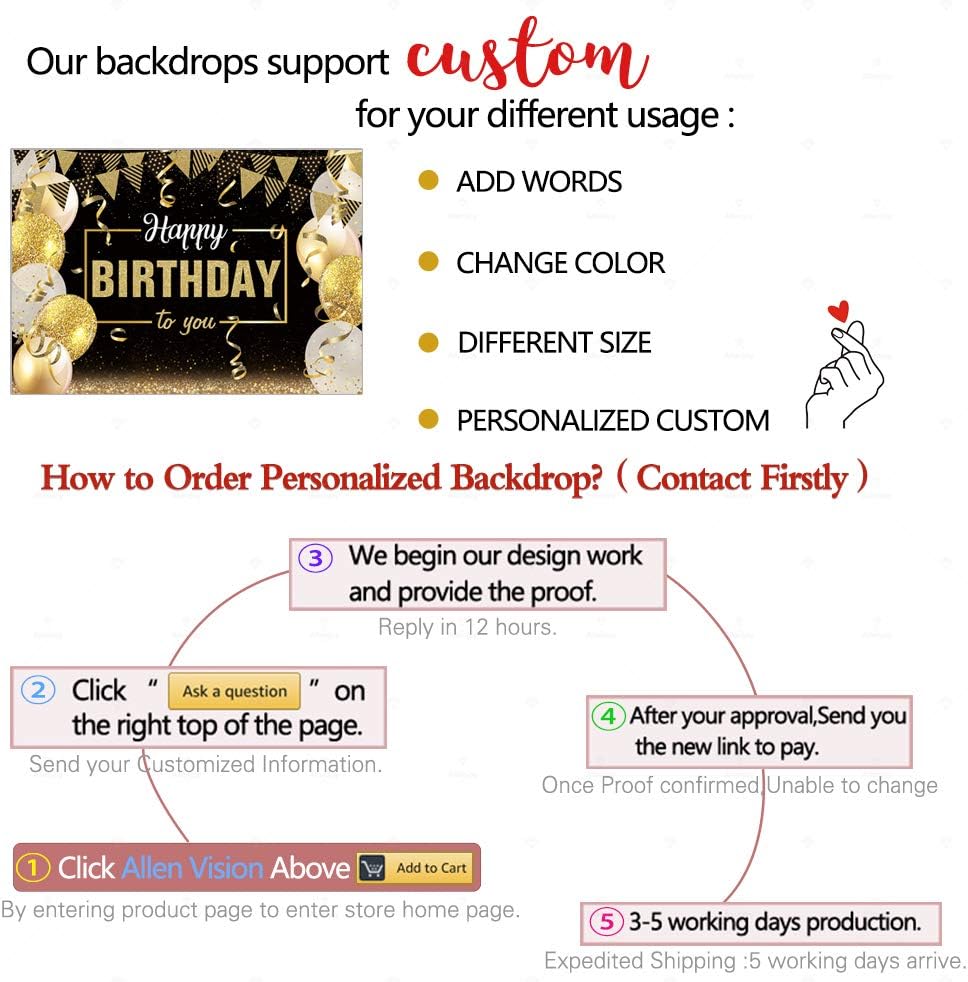 Greatest Product Allenjoy 8x8ft Fabric Golden Black Balloons Backdrop Supplies for Children Kids Birthday Party Decorations Glitter Sparkle Photography Background Baby Shower Cake Smash Studio Photoshoot Props Favors