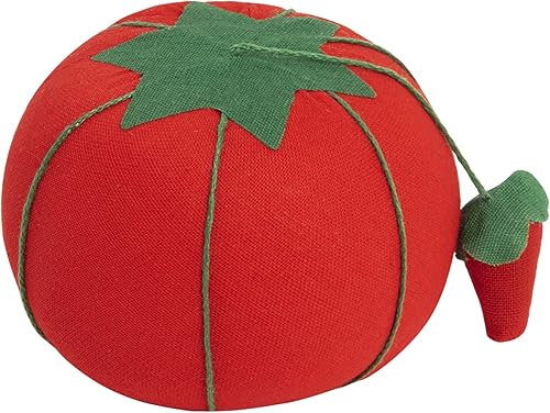 Large Tomato Pin Cushion with Strawberry Emery