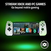 Vista 4 de Razer Kishi V2 Pro Mobile Gaming Controller Xbox Edition for Android: HyperSense Haptics - Universal Fit - Stream PC & Xbox Games - Play Touchscreen