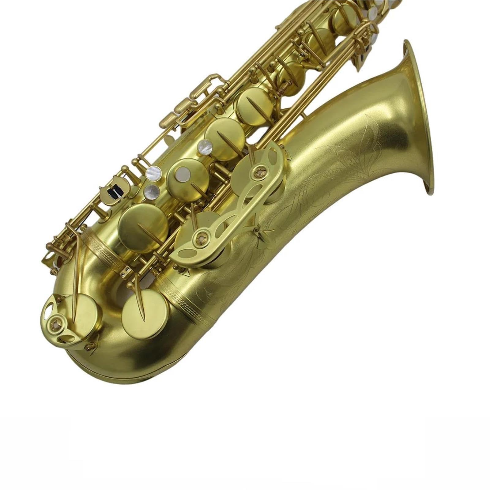 Saksofon Saksofon Tenorowy Bb Mosiężny Lakierowany Bezbarwnie