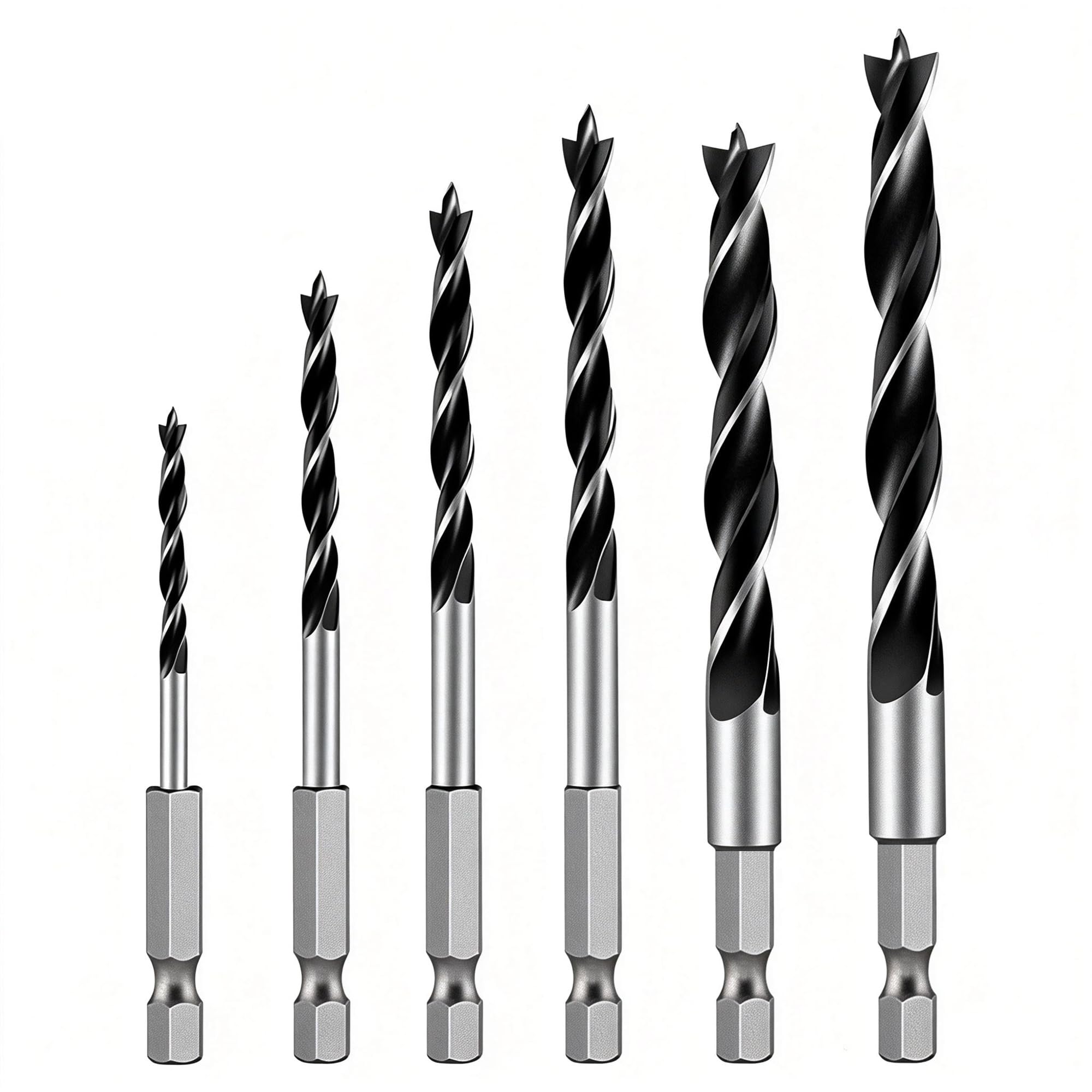 Brad Point Drill Bits - 5 Piece Set for Wood -9
