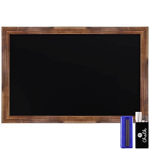 HBCY Creations Rustic Magnetic Wall Chalkboards (Torched Brown, 24 x