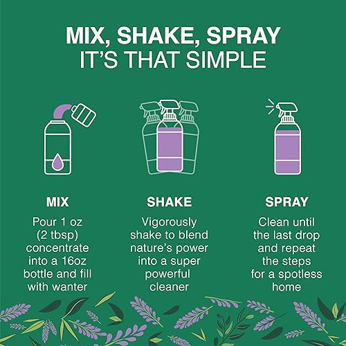 Miniatura 6 de Good Natured Brand Limpiador concentrado multiusos + botella de 16 onzas  Limpiador biodegradable multisuperficie  Aceite esencial de limón natural