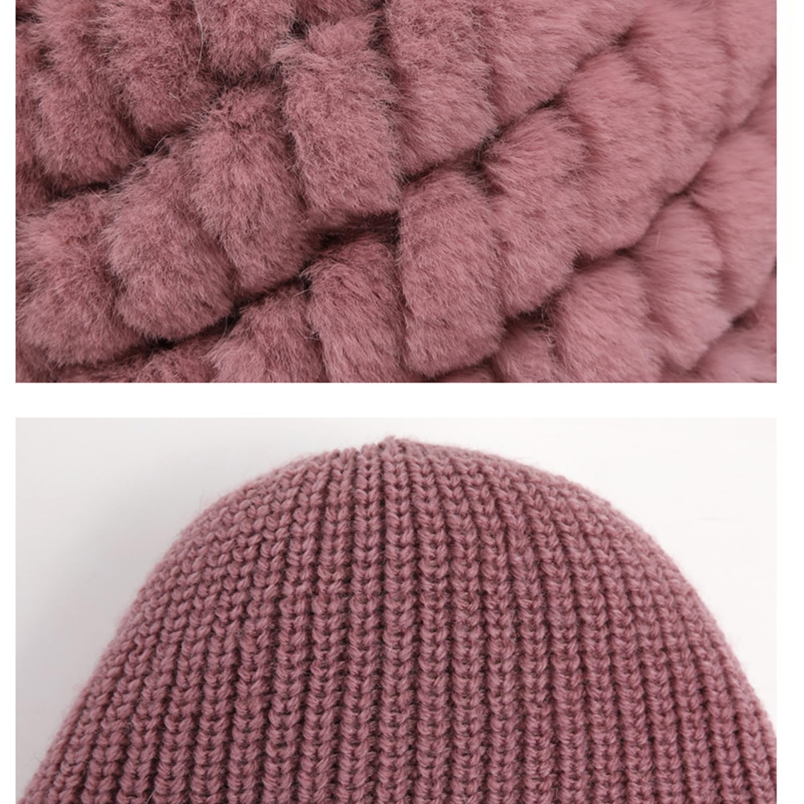 ファーボン付きニット帽 ベージュ 楽天市場】【エントリーでポイント7倍】ファー 耳あて付き