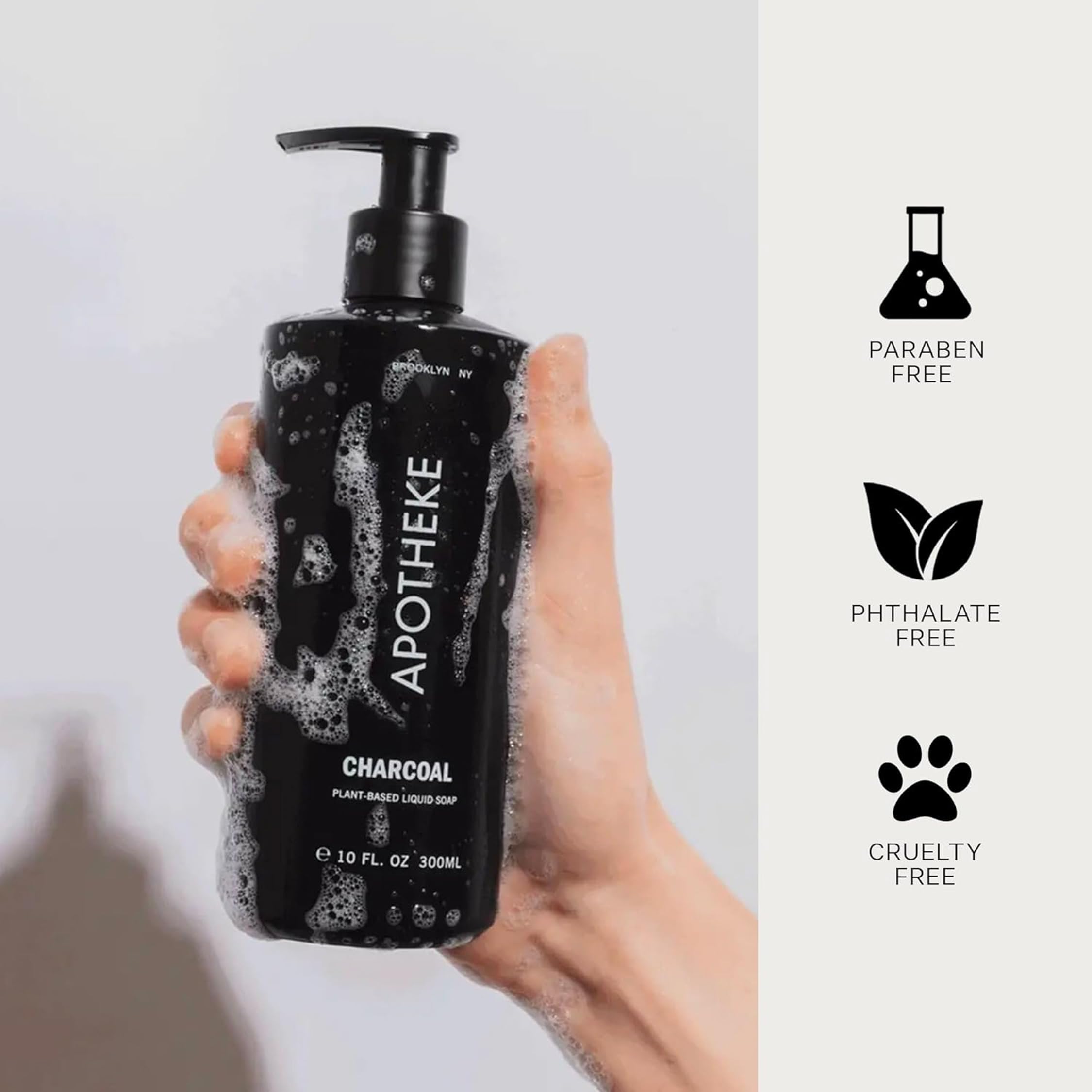 APOTHEKE Hydrating Liquid Hand Soap with Premium Fragrance Oils, 10 Fl Oz