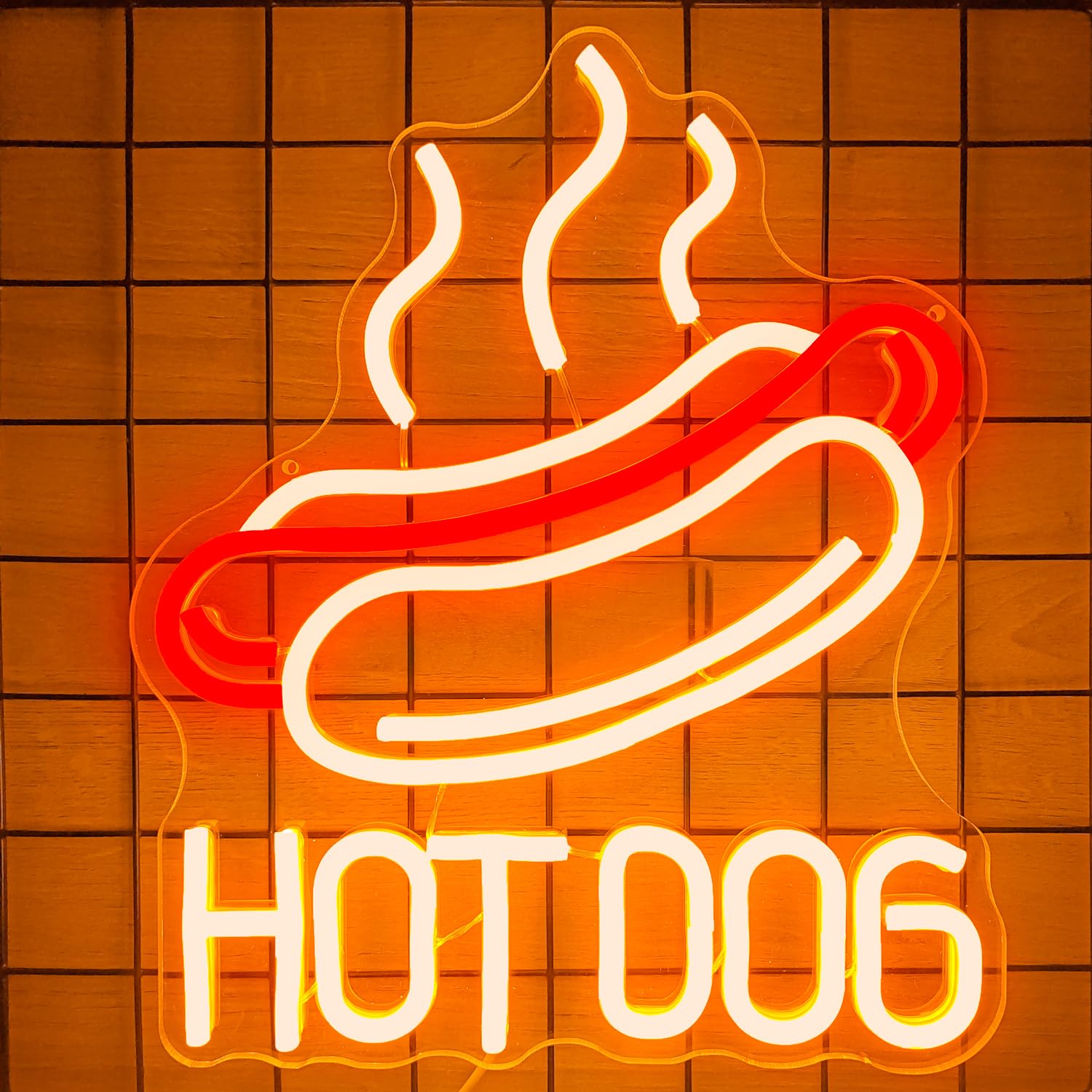 Hot Dog Neon Sign Led Neon Signs Dimmable Hot Dogs Neon Sign for