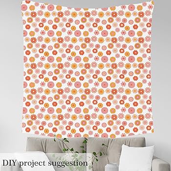 Amazon.com: 70s Groovy Flower Fabric by The Yard,Vintage