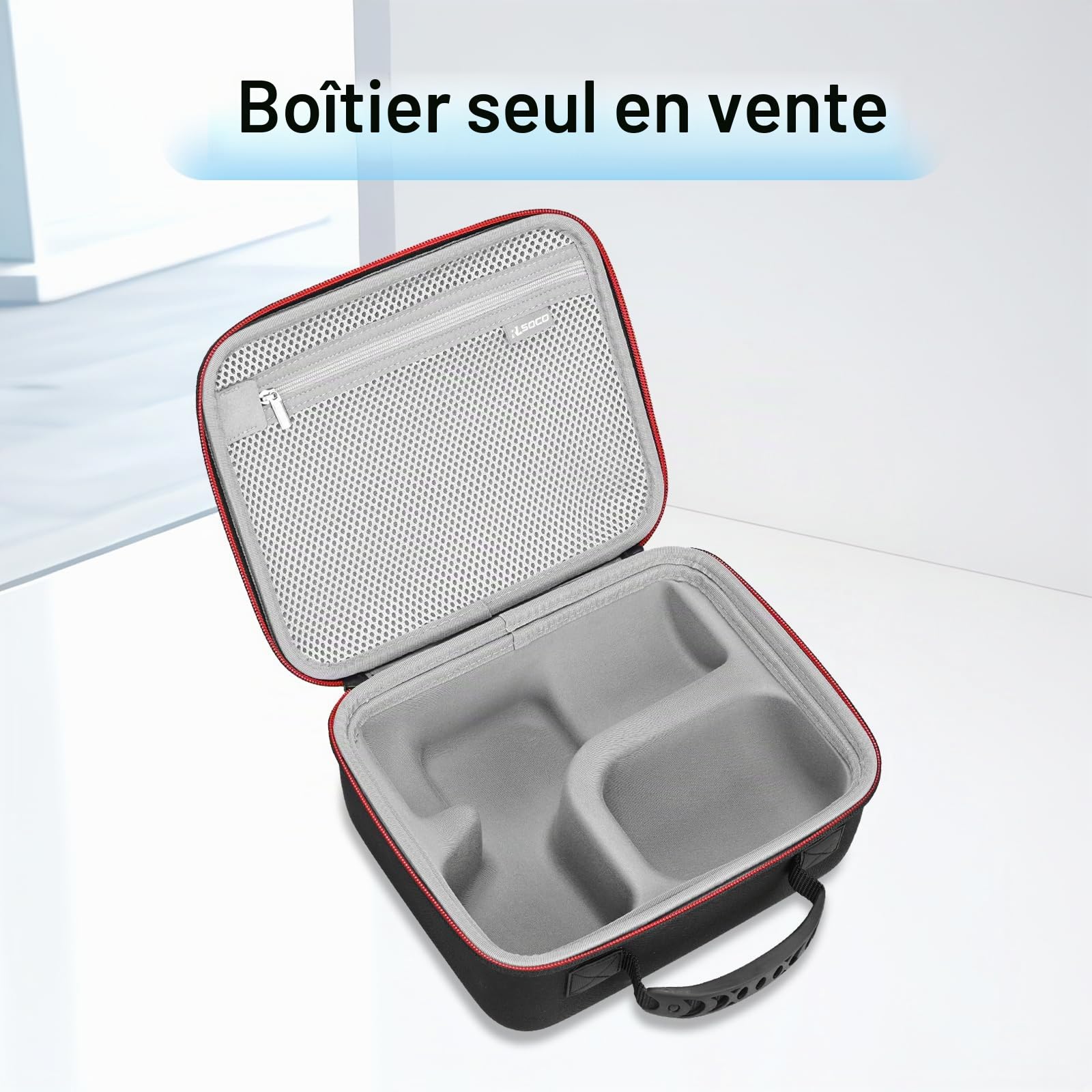 RLSOCO Étui Compatible avec Shure MV7X XLR/MV7+/MV7/MV7i Podcast Microphone & avec SM7B/SM7dB/MV6 Microphone Dynamique (Étui Uniquement) - Noir