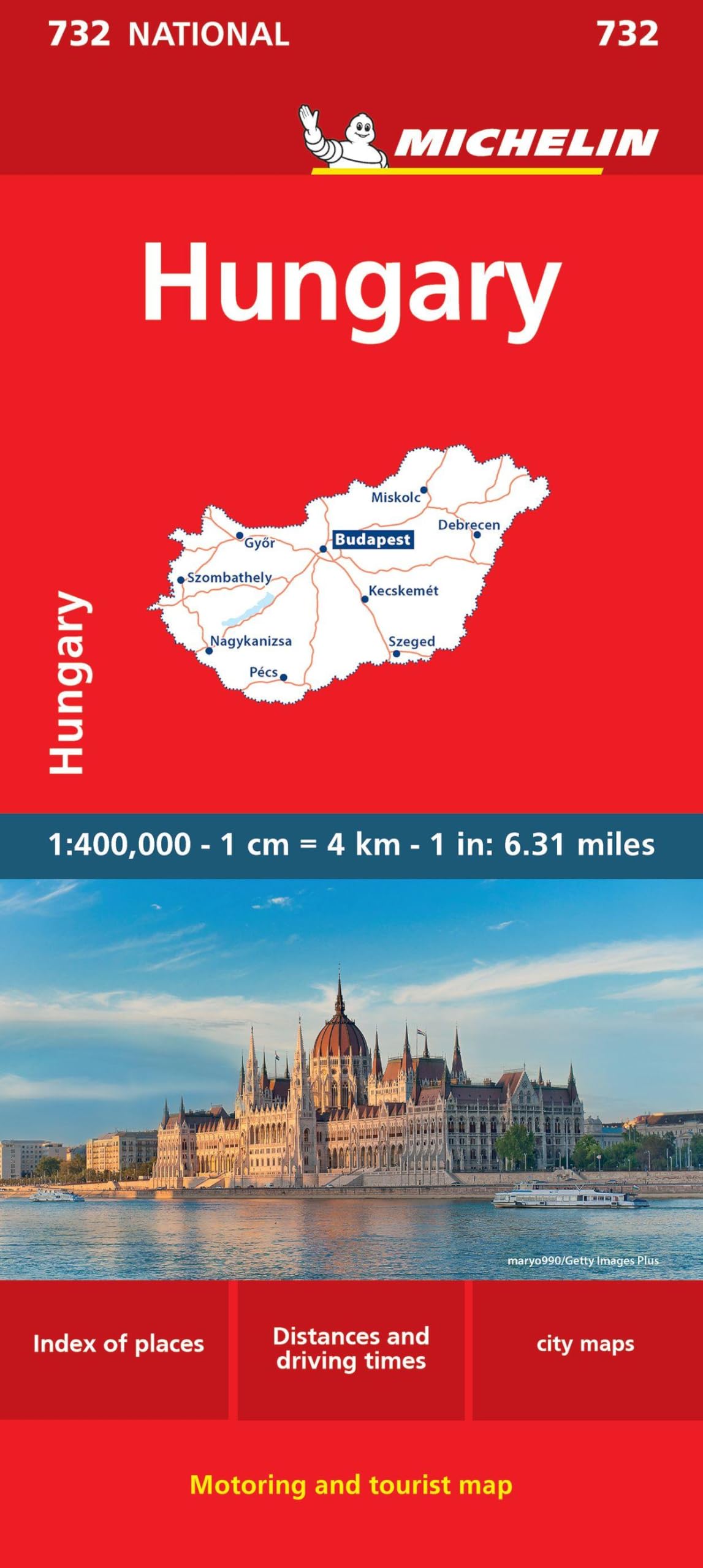 Hungary - Michelin National Map 732: Map (Maps/Country Michelin)