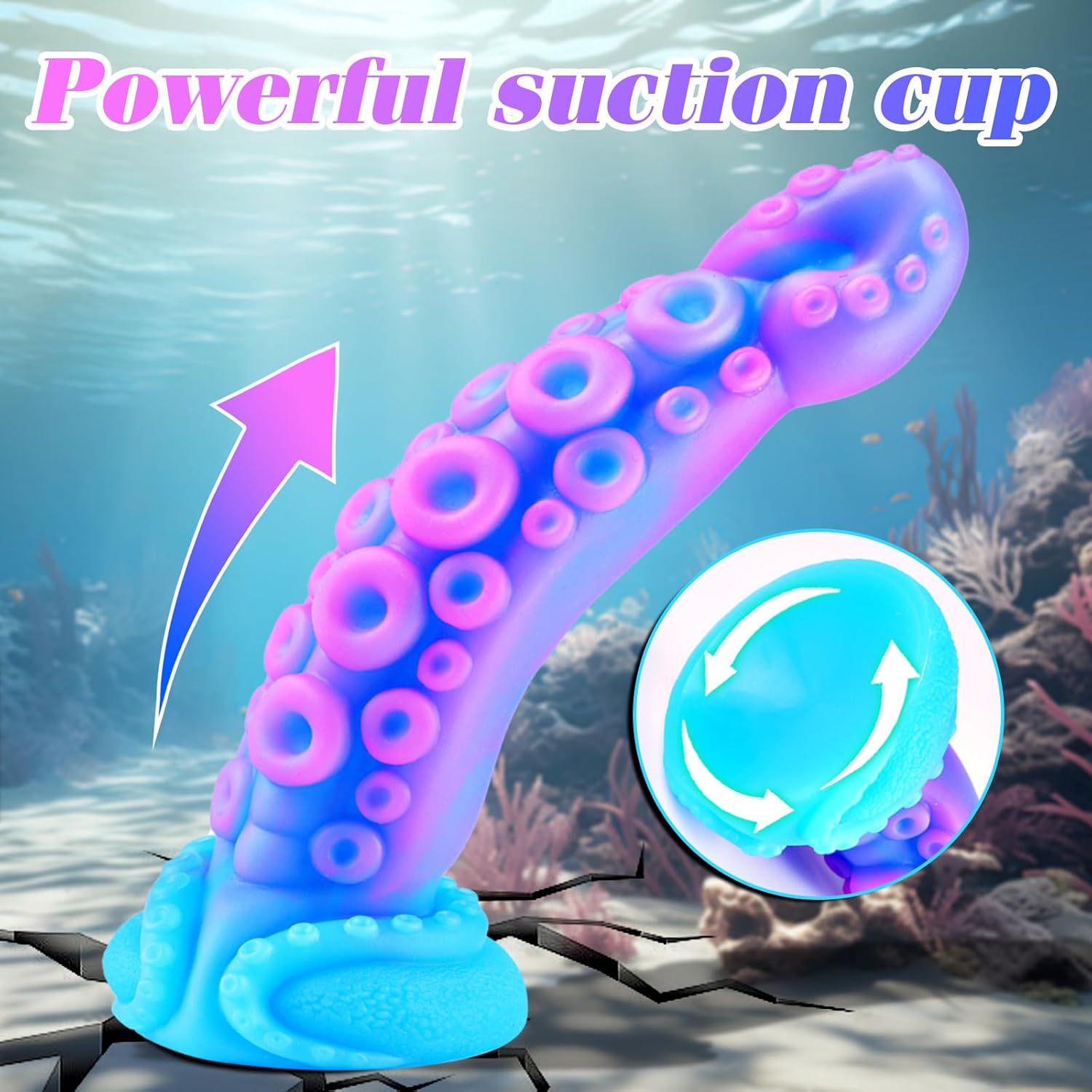 10 Inch Monster Tentacle Wide Dildo for Men Women, Silicone Extra Large Thick Colorful Anal Plug Penis, Alien Thick Realistic XL Giant Octopus Dildo with Suction Cup, Strap On Sex Toy for Couples Gay