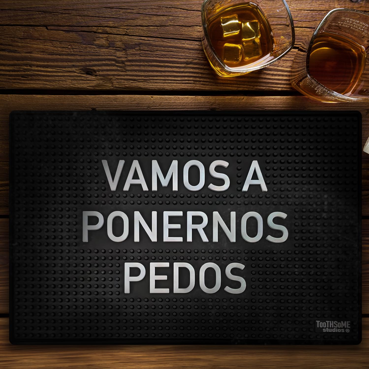 ElRinconBarMat - Tapete de 17.7 x 11.8 pulgadas, divertido tapete de derrames para bar, decoración del hogar, antideslizante, cubierta de bar para cocina, cafetería, restaurante