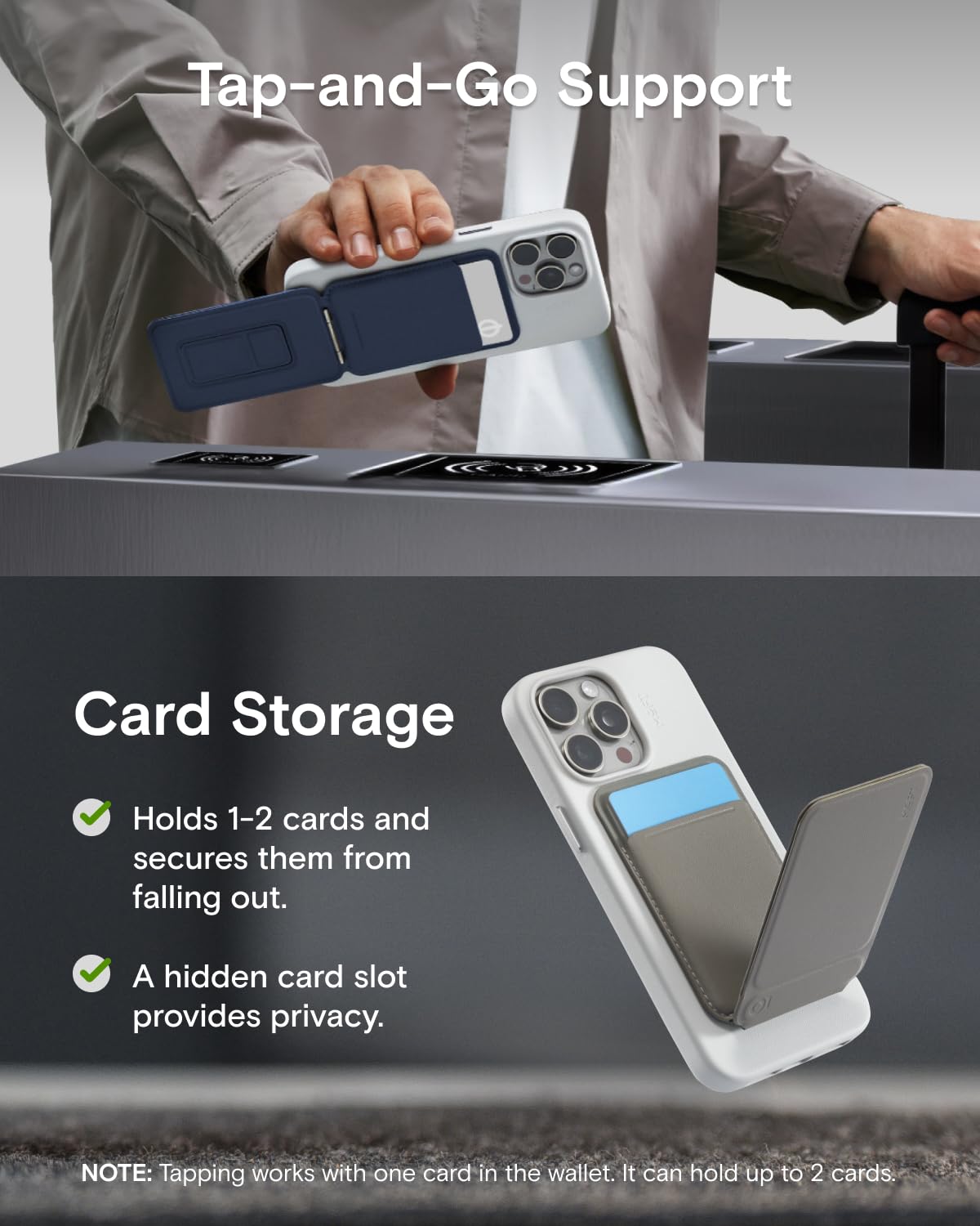 Amazon.com: MOFT Phone Tripod Wallet, 3 in 1 Phone Stand Wallet