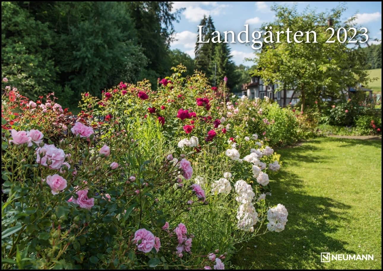 Landgärten 2023 Photo Calendar Wall Calendar 42 x 29.7 cm Garden Calendar, silver