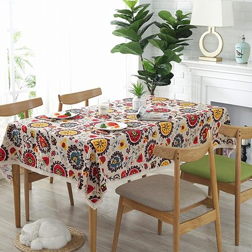 Miniatura 2 de Bringsine - Mantel de lino lavable, diseño vintage, varios tamaños