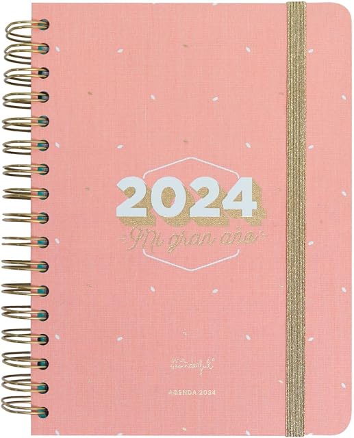 Mr.Wonderful Agenda Office 2024 Codziennie, Mój wielki rok, 22,1 x 2,1 x 15,6