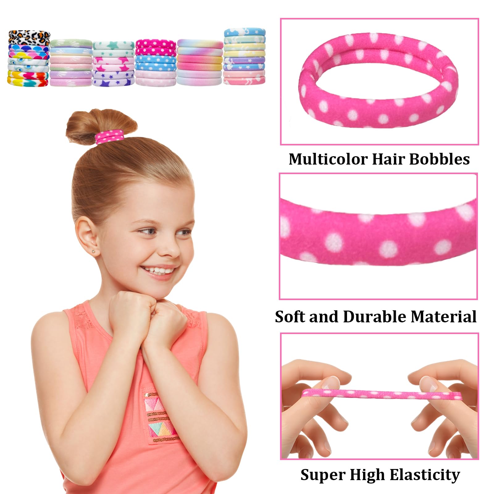 YOCHLEY 40 PCS Elastic Hair Bands - Image 3