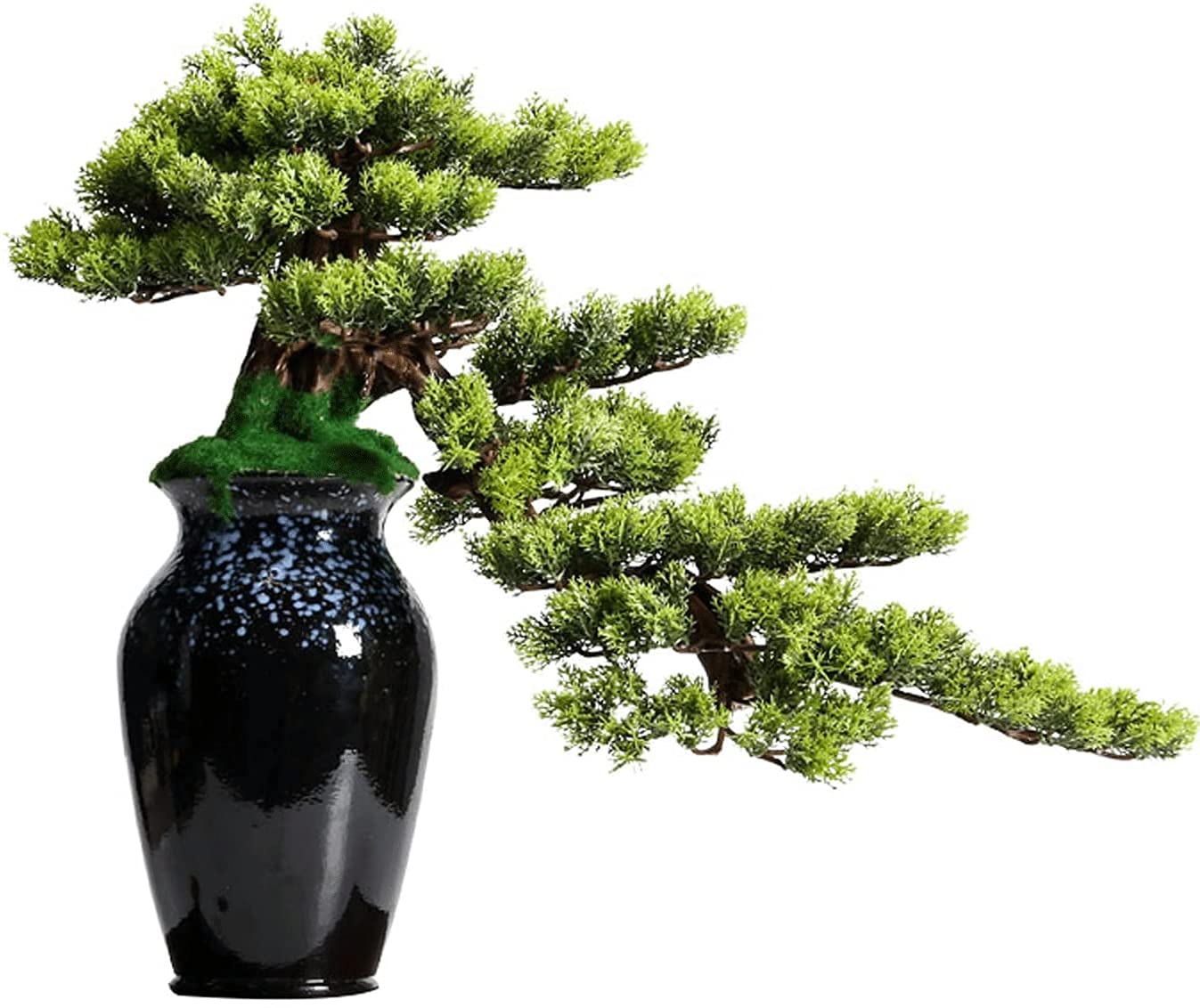 AYCDL Artificial Bonsai Tree In Pot Faux Potted Pine Plants Plastic Fake Plants Zen Desktop Decor for Indoor Home Office Decor