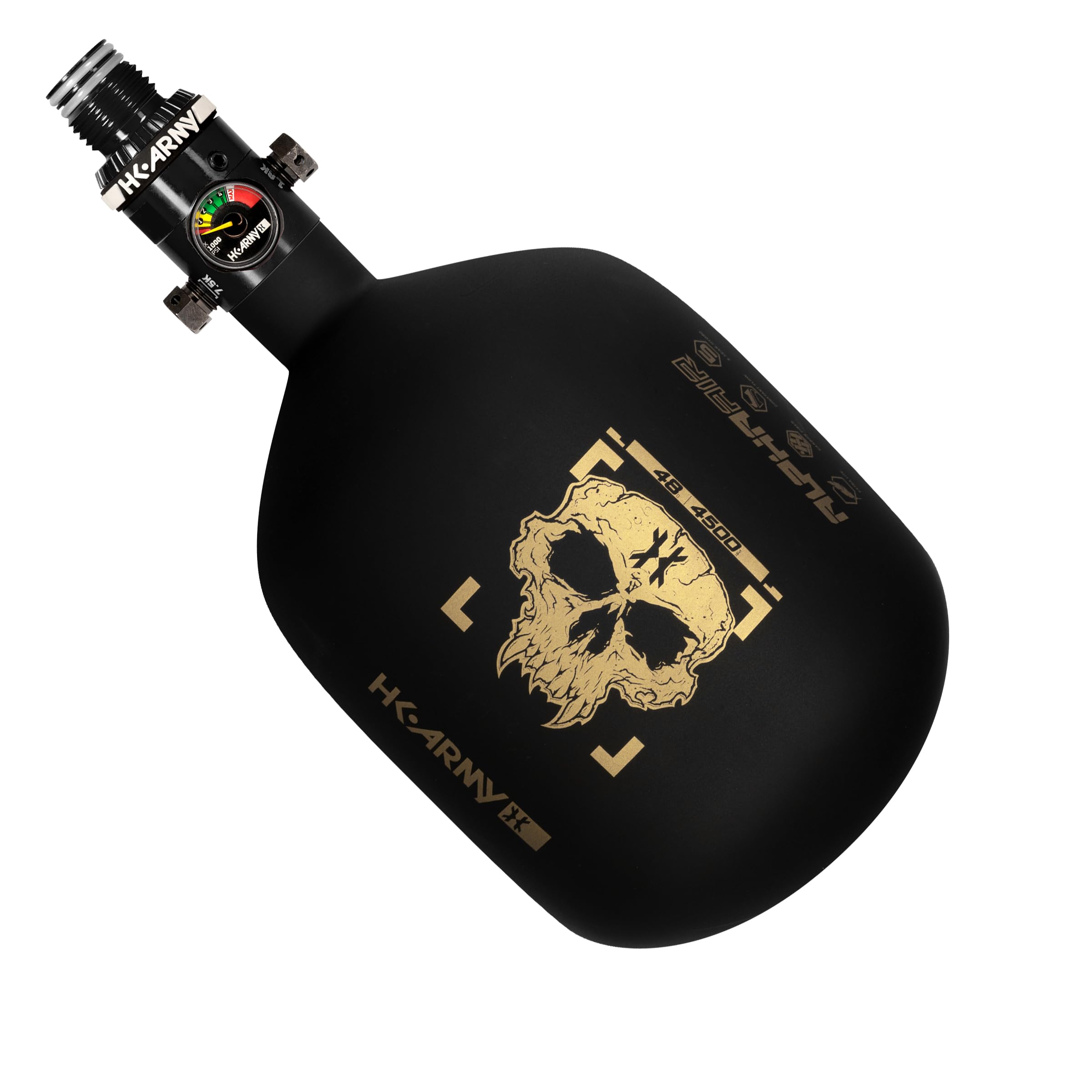 HK Army HPA Paintball Tank - Lightweight Alpha Air Carbon Fiber Compressed Air Tank - 15ci/48ci/68ci/77ci/88ci/99ci - 4500 psi