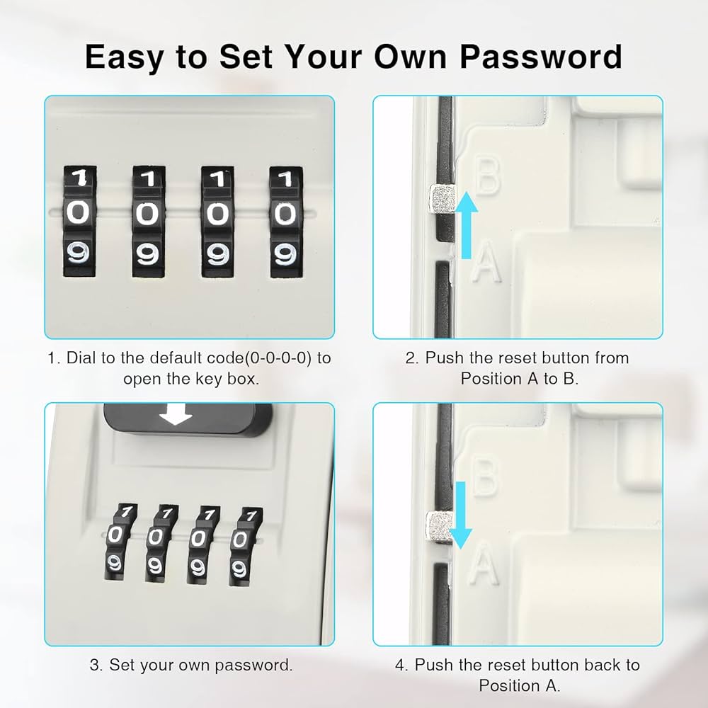 Amazon.com: Key Lock Box for Outside - Lock Box for House