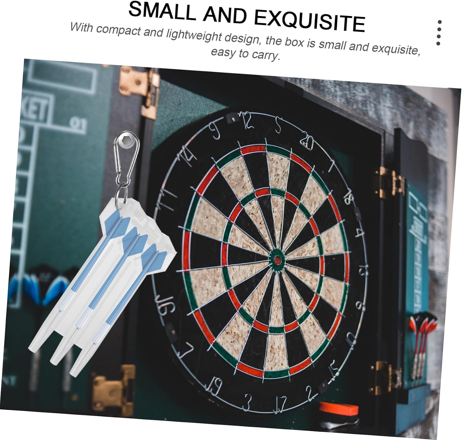 Lightweight Four-edged Darts Carrying Case Portable Wear-resistant Storage Box Design for Travel and Outdoor Activities