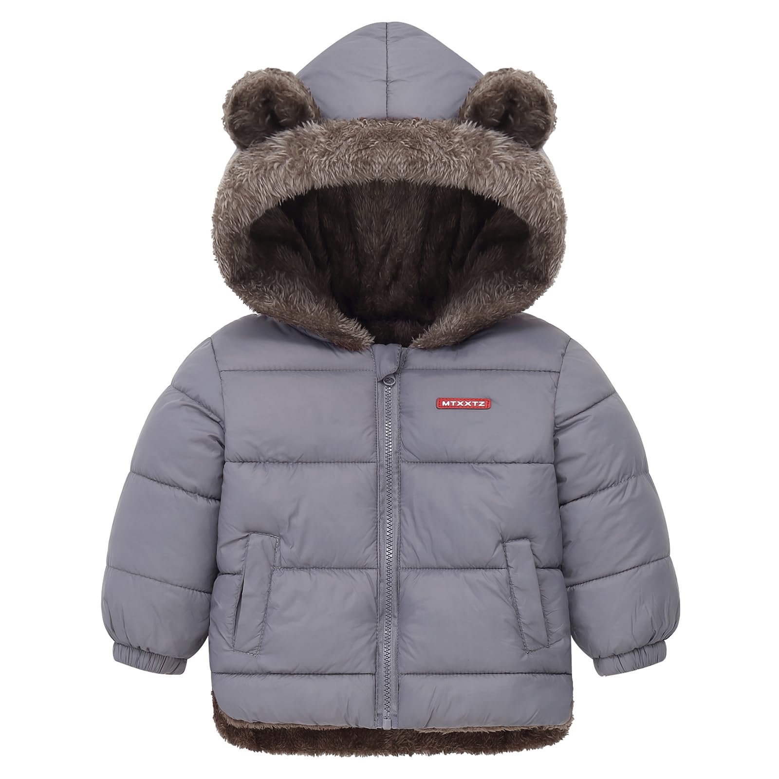 Baby Girl Winter Coats Infant Boy Fleece Puffer Jacket For Toddler