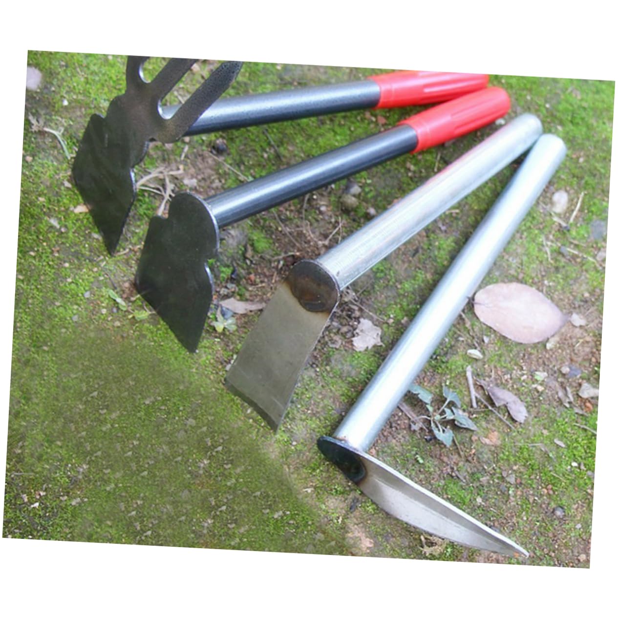 Abaodam Azada De Acero Pequeña para Jardinería y Deshierbe, 2 Piezas Mango Resistente, Herramientas Manuales para Cultivo y Cuidado del Jardín, Accesorio Duradero y Antióxido, Uso Agrícola Doméstico