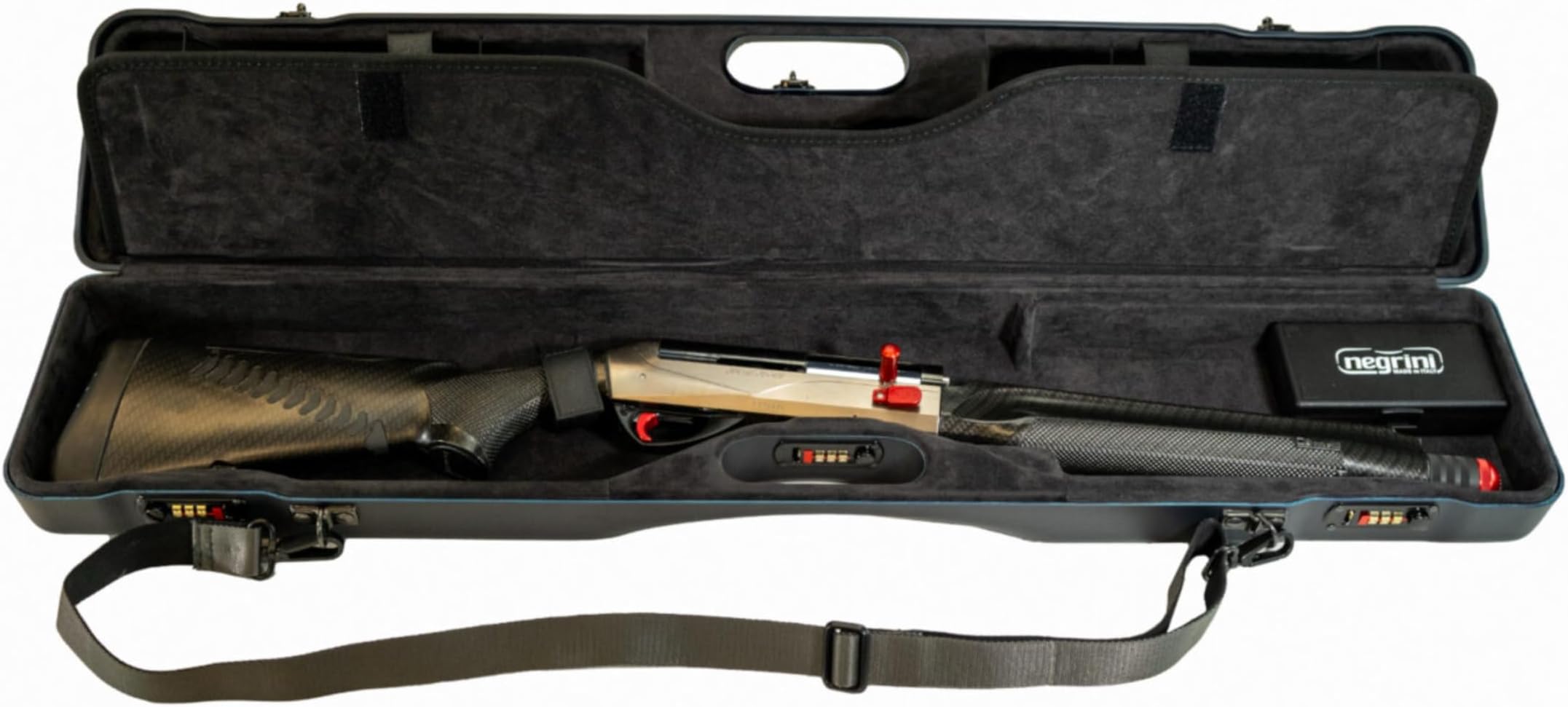 Negrini OU/SxS/Auto/Pump Deluxe UNICASE Luxury Travel Shotgun Case